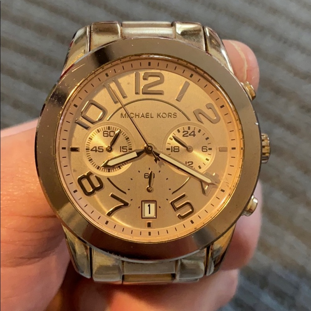 Michael Kors Mercer RoseGold Stainless Steel Watch